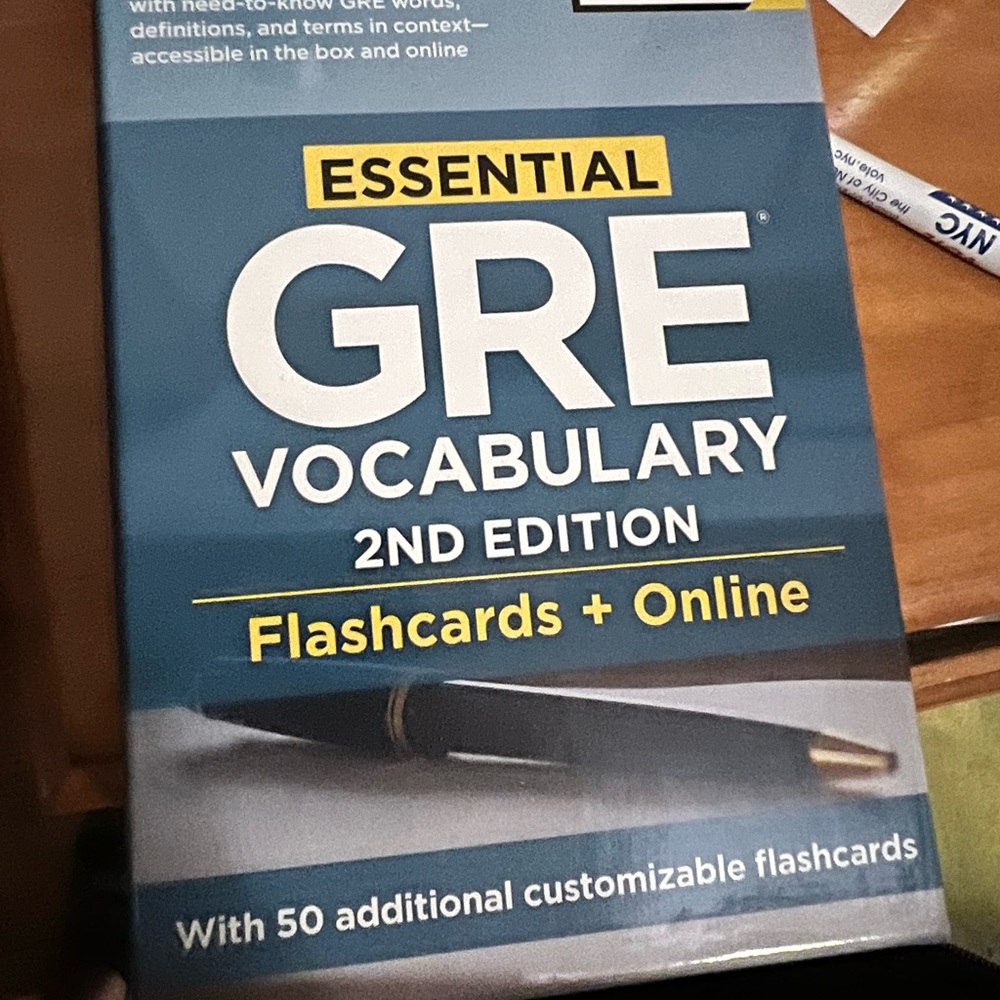 Like new GRE VOCAB flash card